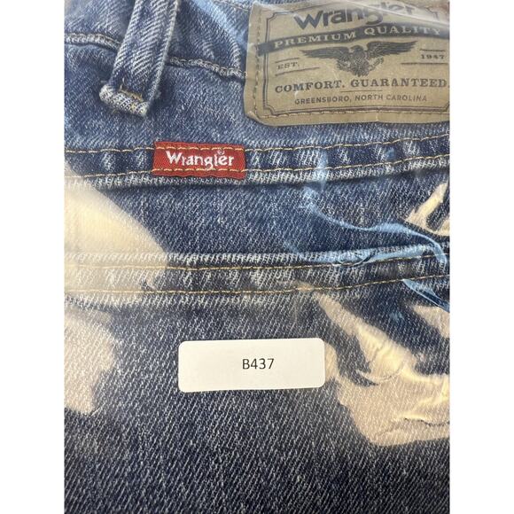 Wrangler Mens Jeans 44X32 Blue Straight Leg Regular Fit B437 - Picture 12 of 12